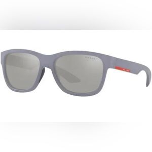 PRADA LINEA ROSSA PS03QS  Grey Gradient 57 mm Men's Sunglasses